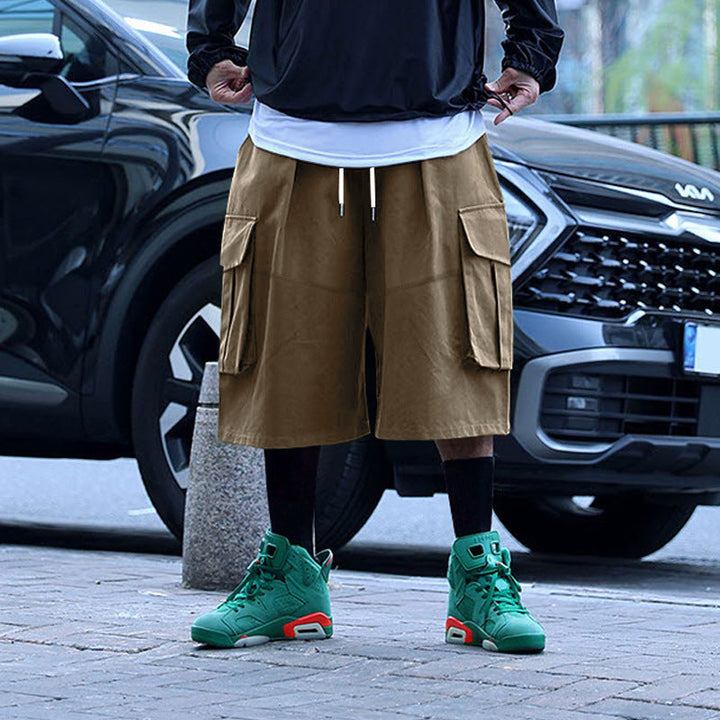 Grover | Men's Wide Leg Cargo Shorts with Oversized Pockets