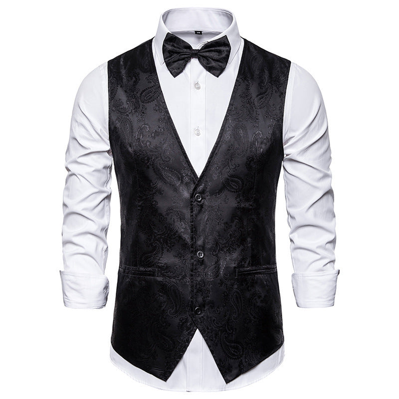 Daniel | Patterned Wedding Guest Suit Vest