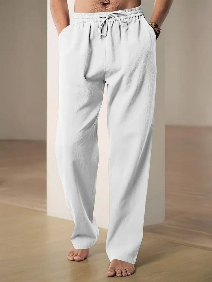 Matteo | Men's Straight Leg Linen Pants