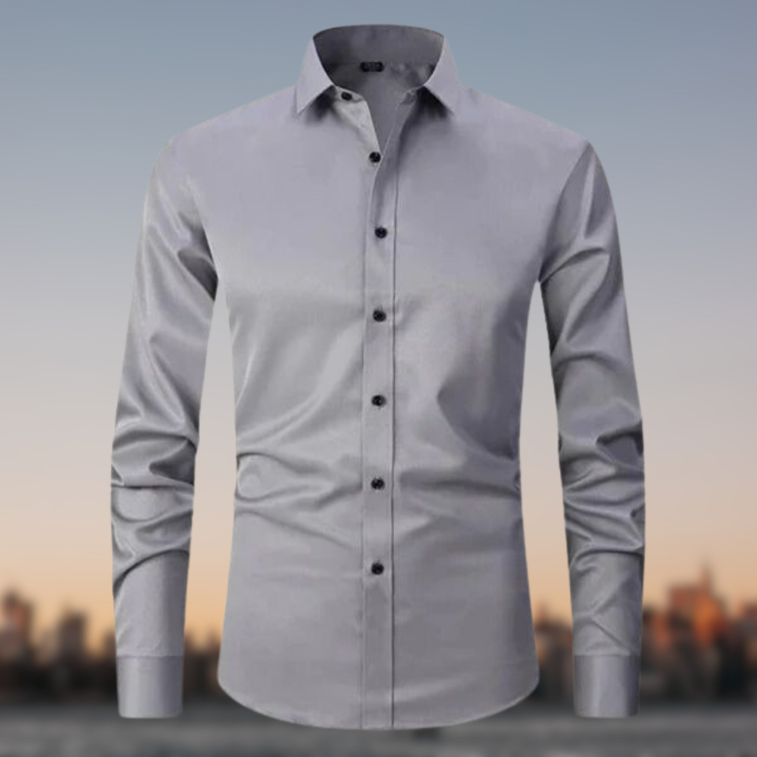 Falco | Slim Fit Men's Smart-Casual Shirt with Contrast Buttons