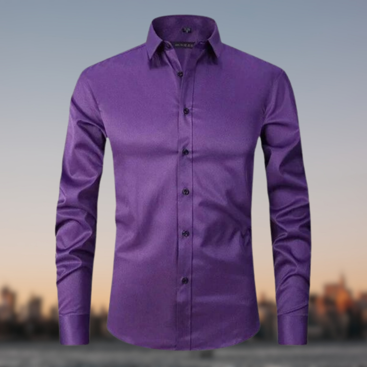 Falco | Slim Fit Men's Smart-Casual Shirt with Contrast Buttons
