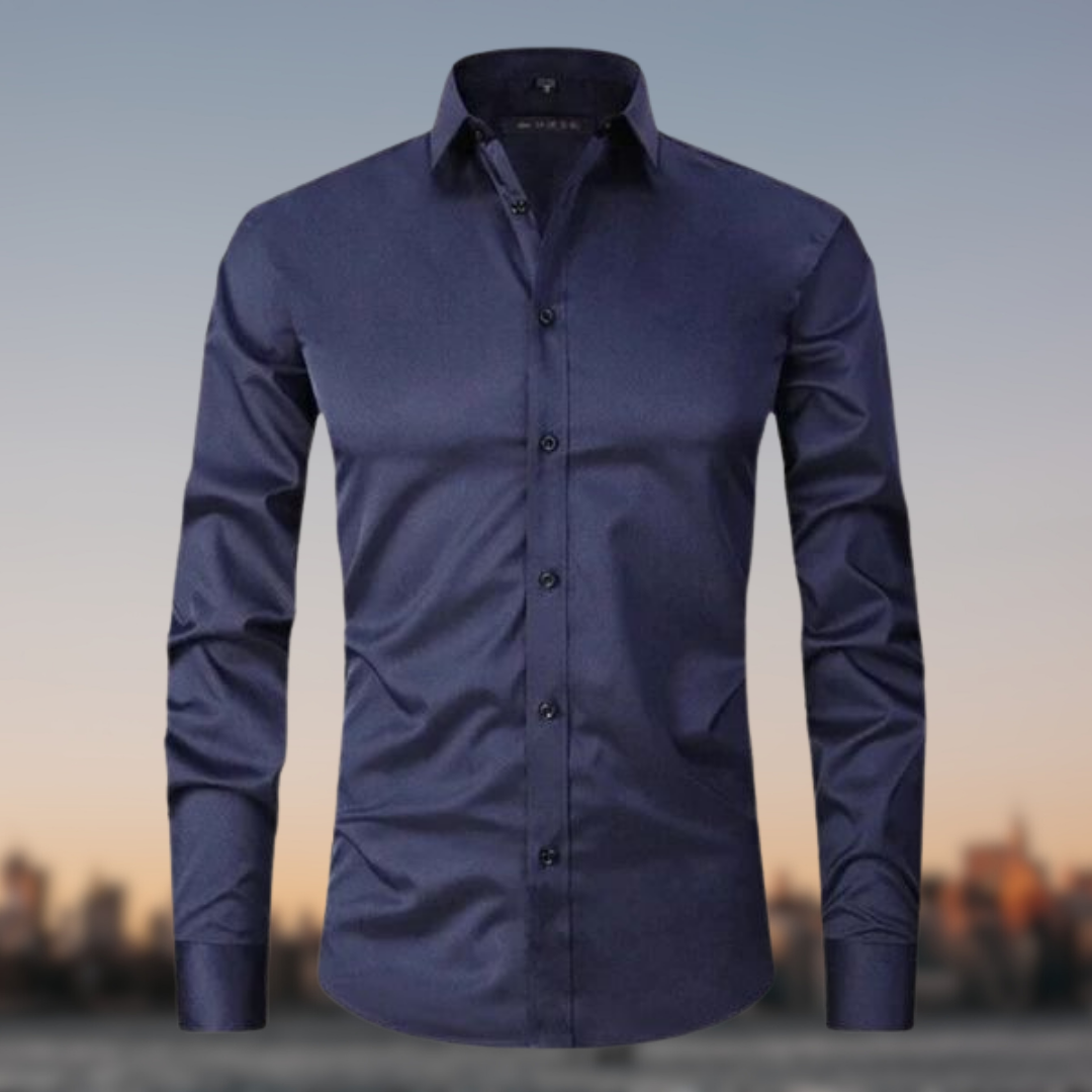 Falco | Slim Fit Men's Smart-Casual Shirt with Contrast Buttons