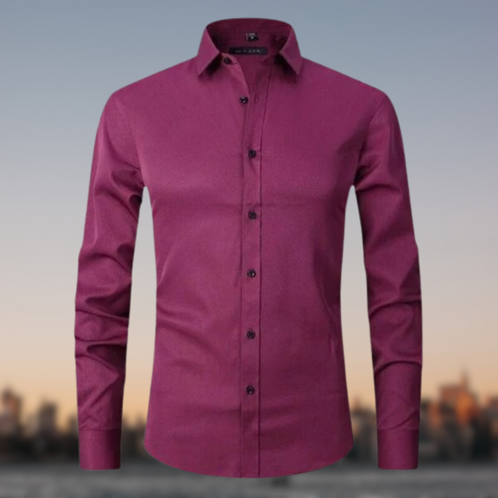 Falco | Slim Fit Men's Smart-Casual Shirt with Contrast Buttons