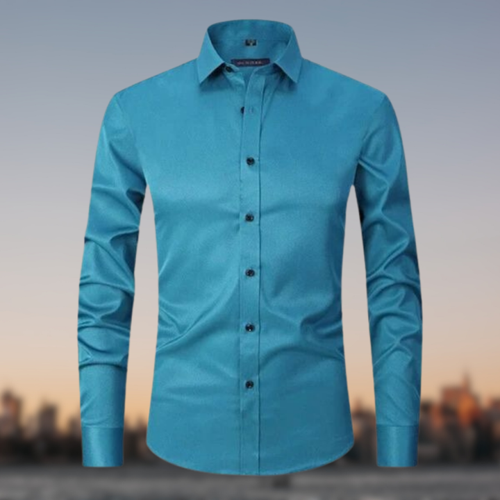 Falco | Slim Fit Men's Smart-Casual Shirt with Contrast Buttons
