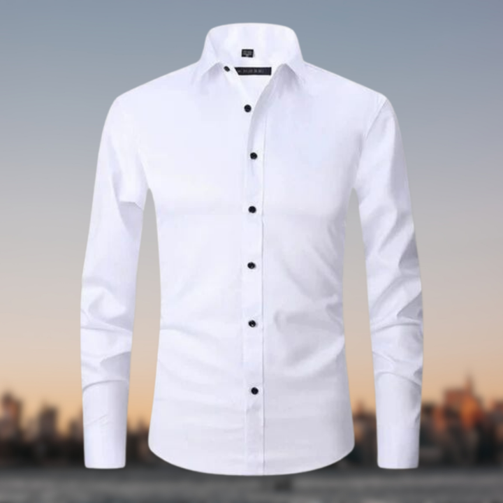 Falco | Slim Fit Men's Smart-Casual Shirt with Contrast Buttons