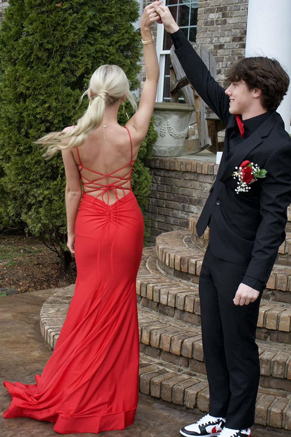 Serena | Lace-Up Back Mermaid Maxi Bridesmaid Dress