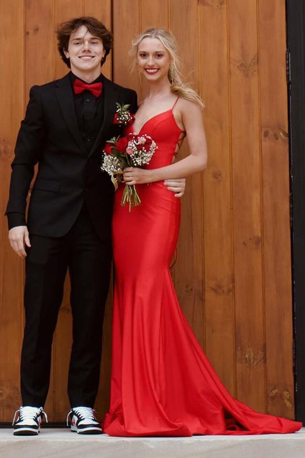 Serena | Lace-Up Back Mermaid Maxi Bridesmaid Dress