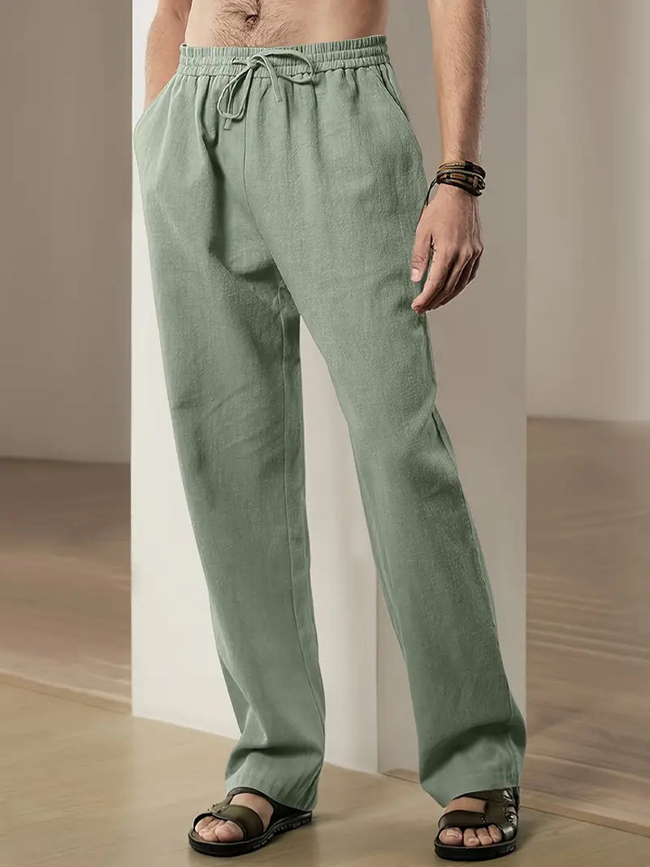 Matteo | Men's Straight Leg Linen Pants
