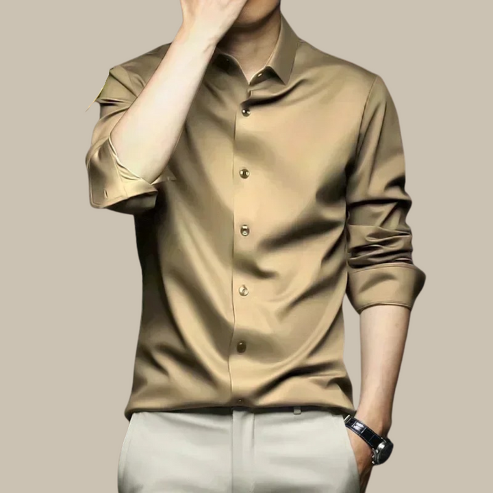 Liam | Silk Dress Shirt