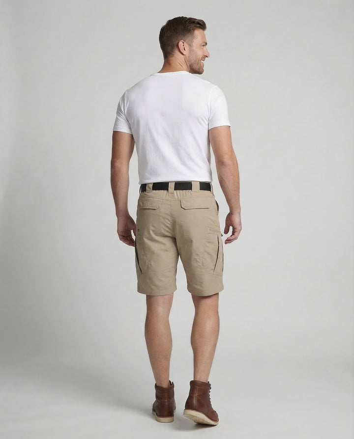Stirling | Men's Belted Ripstop Cargo Shorts Multi-Pocket