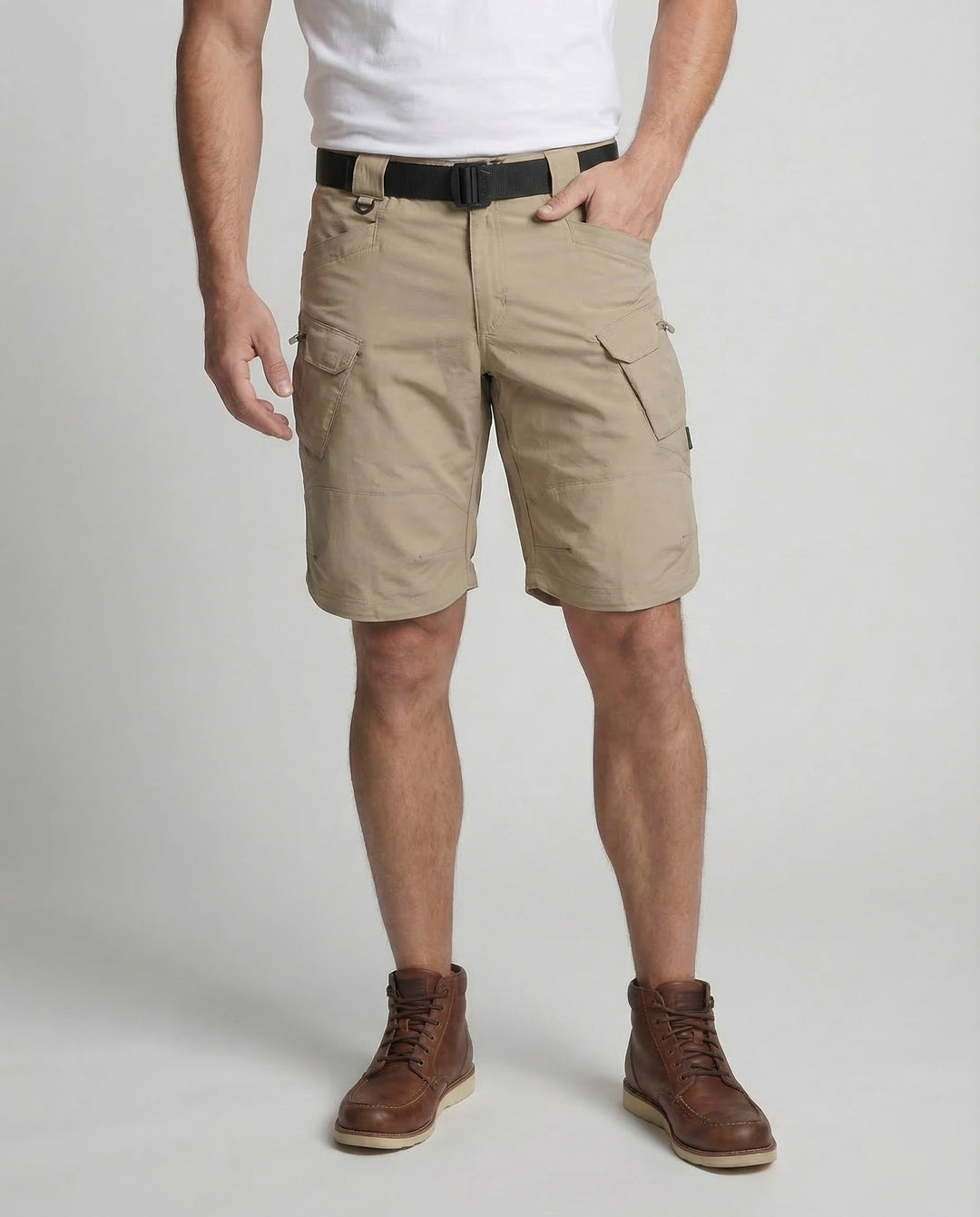 Stirling | Men's Belted Ripstop Cargo Shorts Multi-Pocket