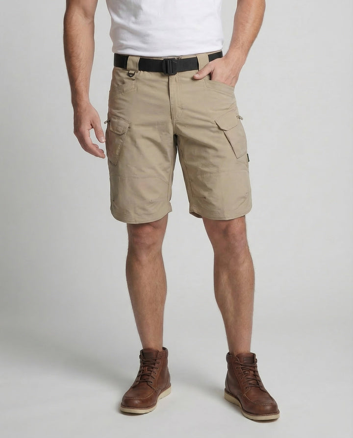 Stirling | Men's Belted Ripstop Cargo Shorts Multi-Pocket