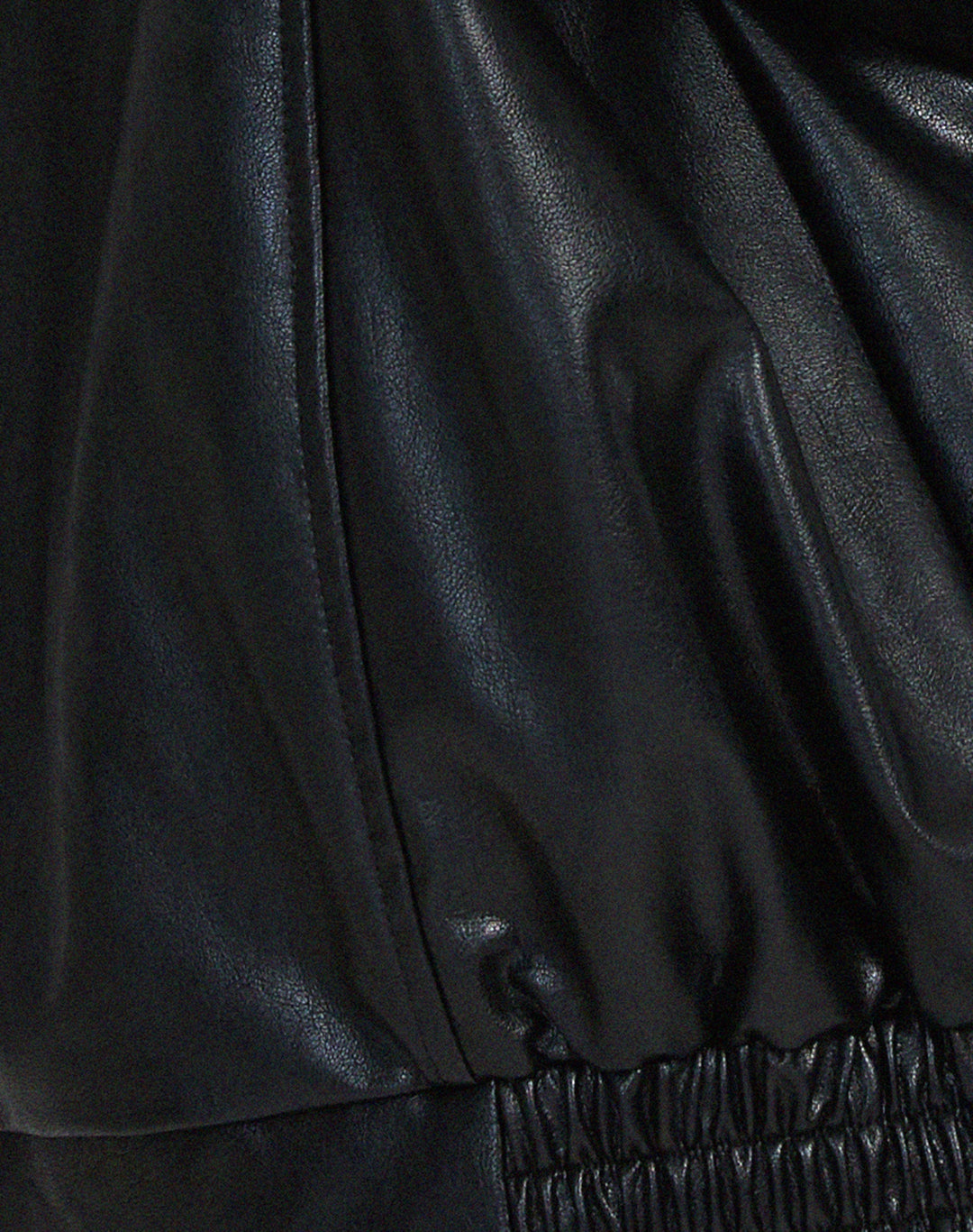 Robbie | Oversized Faux Leather Women's Bomber Jacket