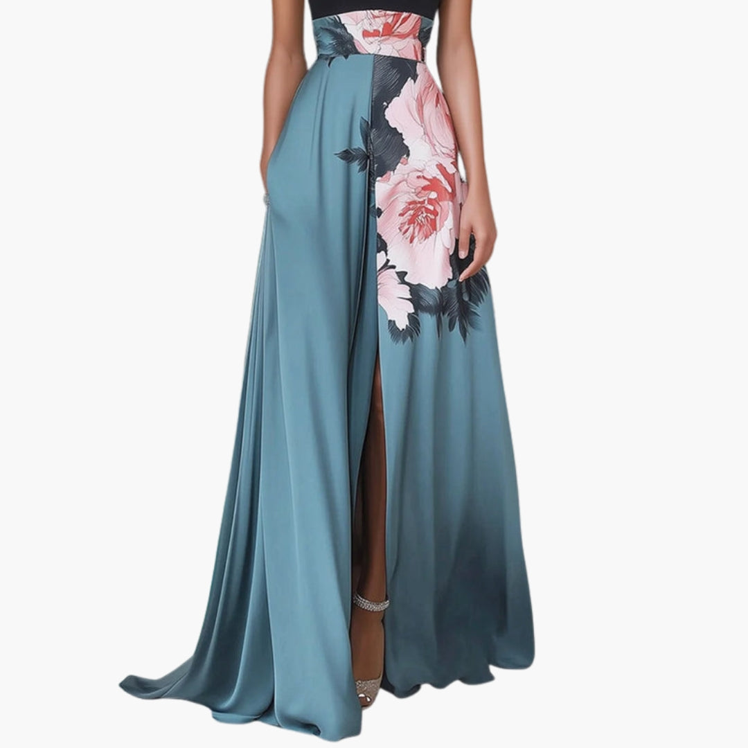 Elena | Elegant Maxi Dress with Halter Top