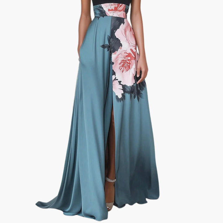 Elena | Elegant Maxi Dress with Halter Top