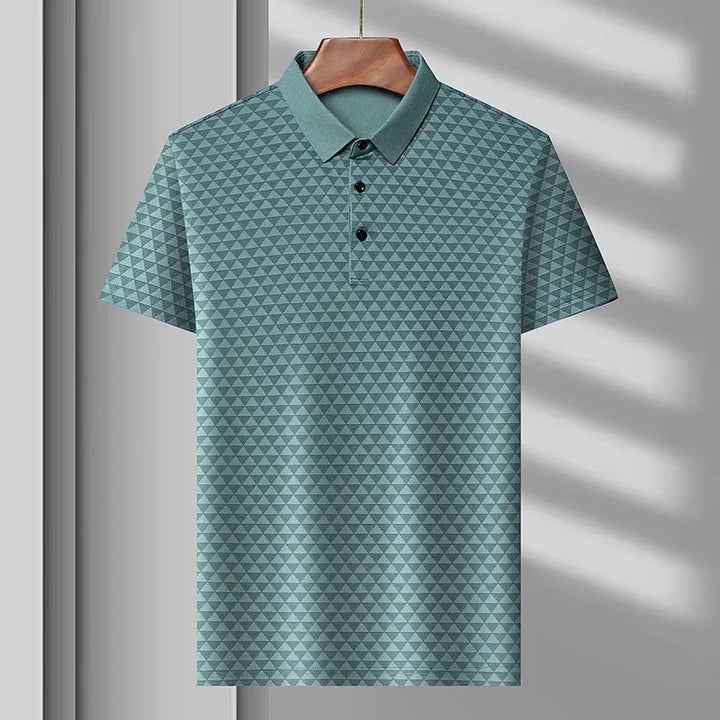 Felix | Men's Geometric Print Short Sleeve Polo