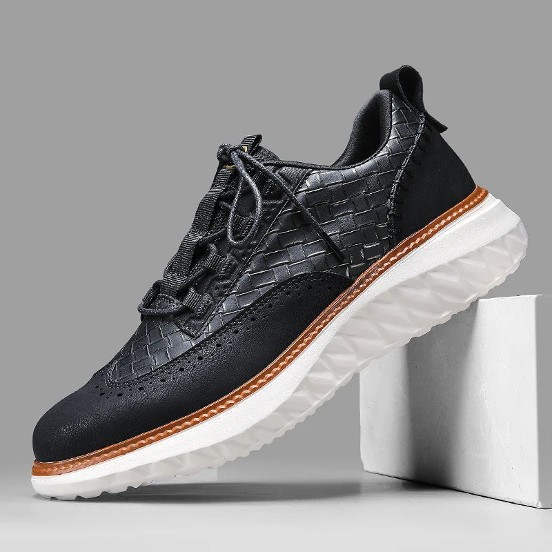 Zion | Textured Casual Oxford Sneakers
