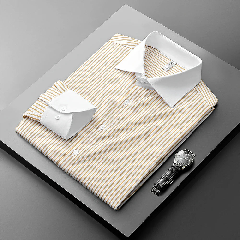 Alaric | Men’s Striped Formal Dress Shirt