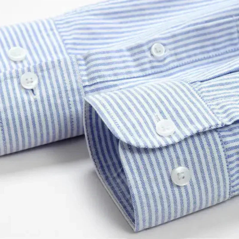Lucas | Striped Oxford Button-Down Shirt
