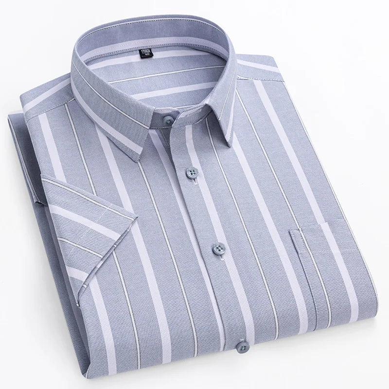 Caleb | Striped Oxford Button-Down Shirt
