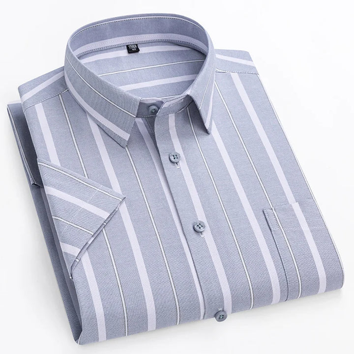 Caleb | Striped Oxford Button-Down Shirt