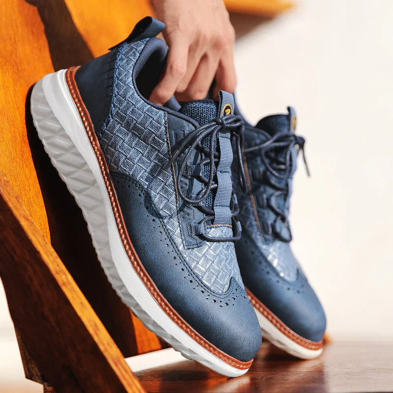 Zion | Textured Casual Oxford Sneakers