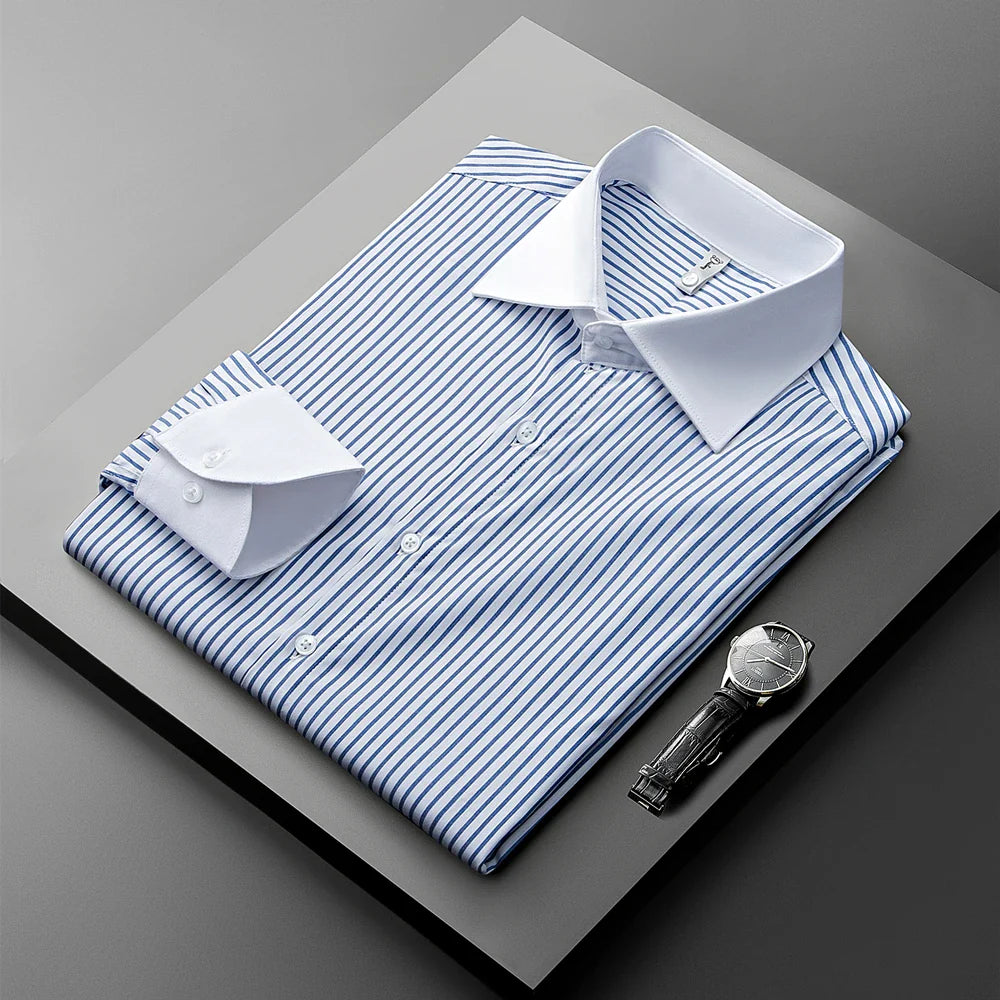 Alaric | Men’s Striped Formal Dress Shirt