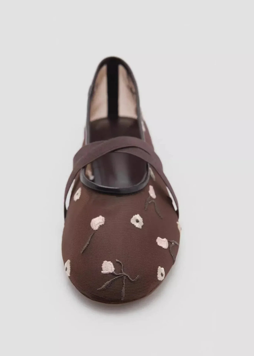 Rosette | Floral Embroidered Mary Jane Orthopedic Flats for Women