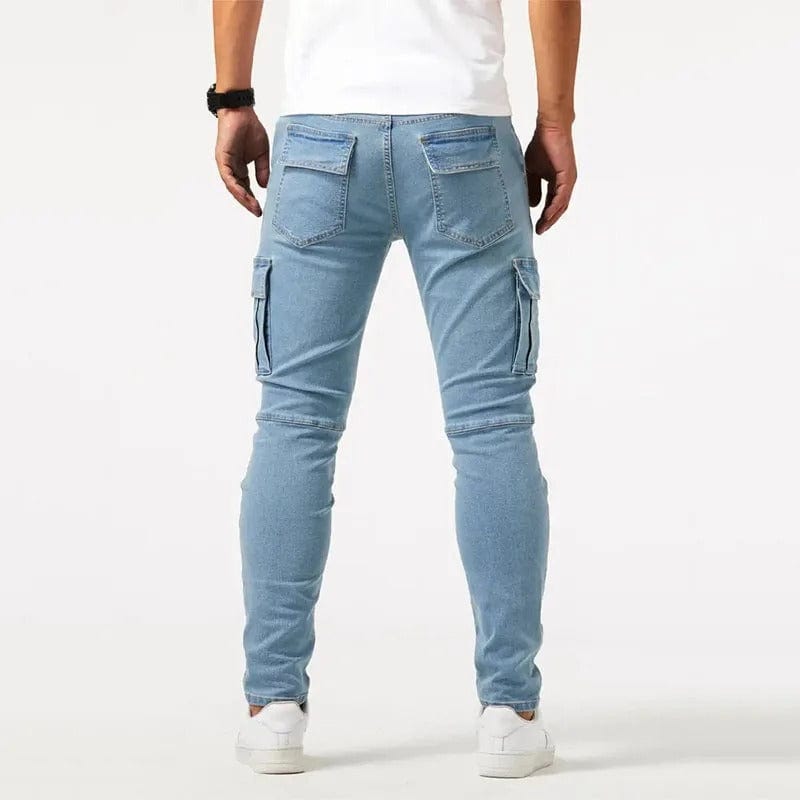 Mason | Denim Stretch Cargo Pants