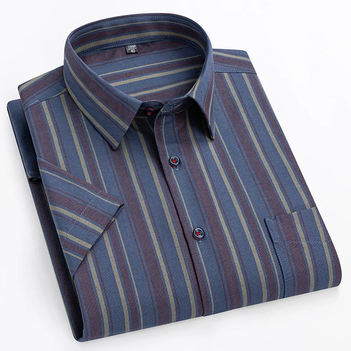 Caleb | Striped Oxford Button-Down Shirt