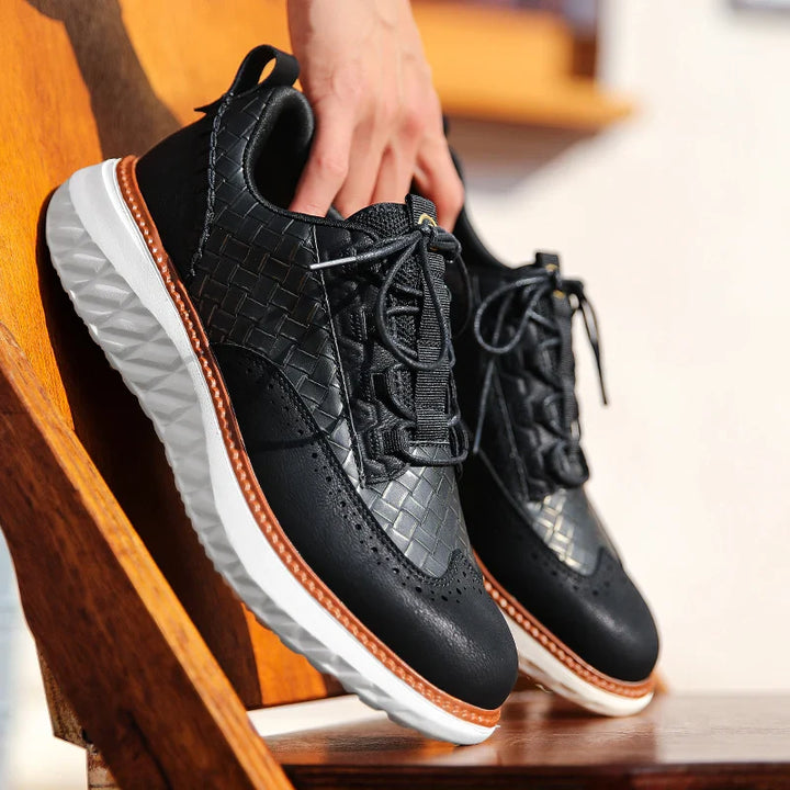 Zion | Textured Casual Oxford Sneakers