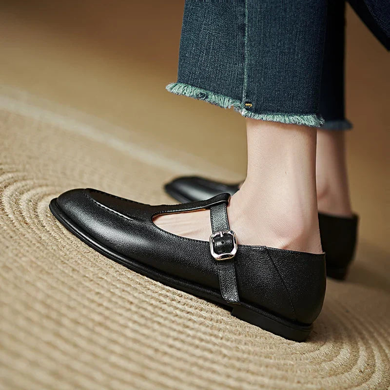 Clara | Women's Orthopedic T-Strap Mary Jane Flats