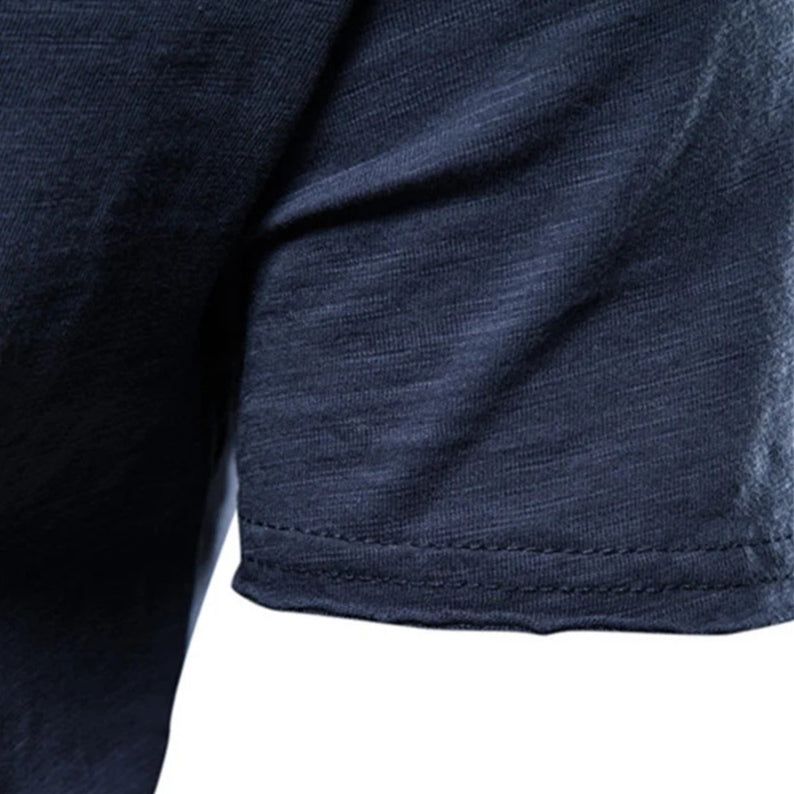 Riviera | Slim Fit Raw Edge Scoop Neck Plain Mens T Shirt