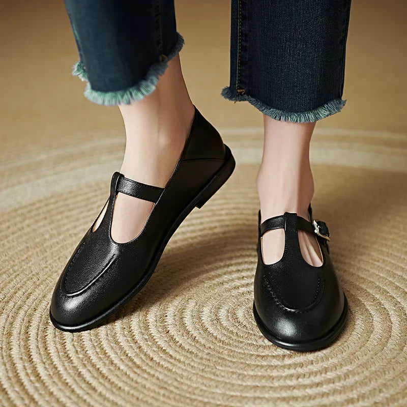 Clara | Women's Orthopedic T-Strap Mary Jane Flats