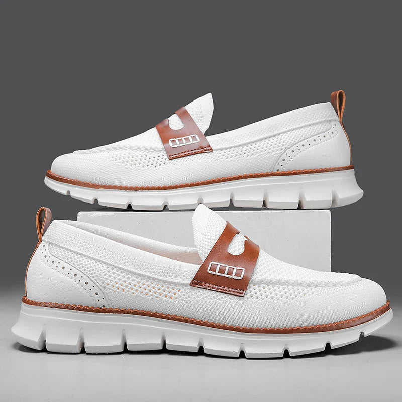 Marcus | Breathable Slip-On Oxford Loafers