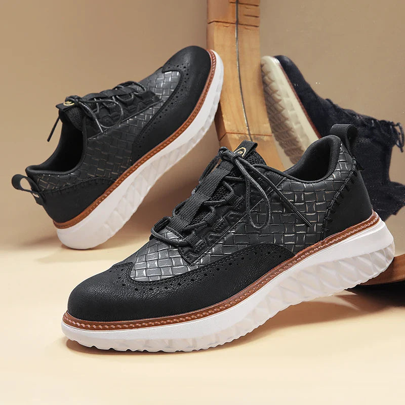 Zion | Textured Casual Oxford Sneakers