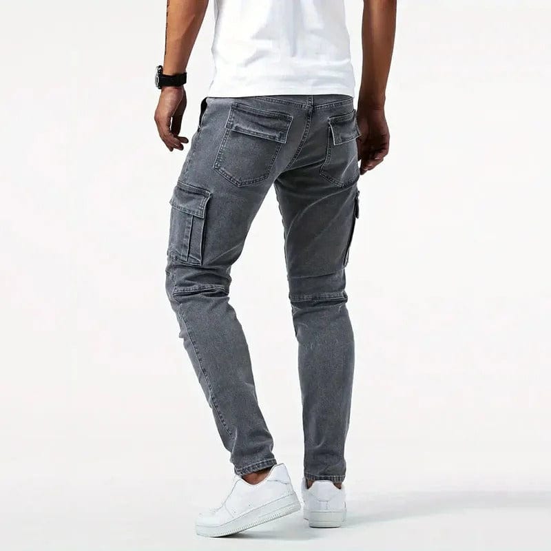 Mason | Denim Stretch Cargo Pants