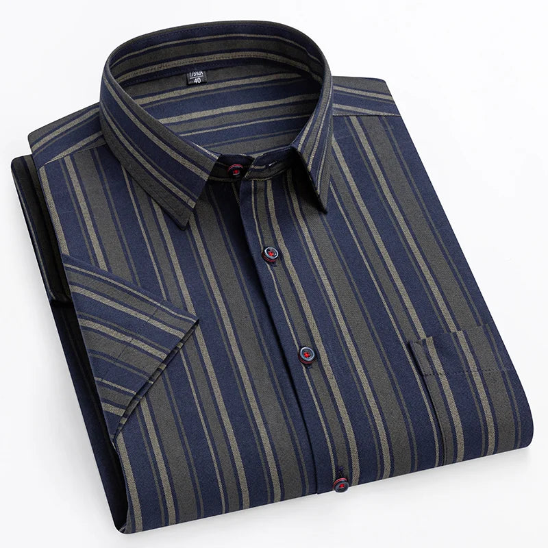 Caleb | Striped Oxford Button-Down Shirt