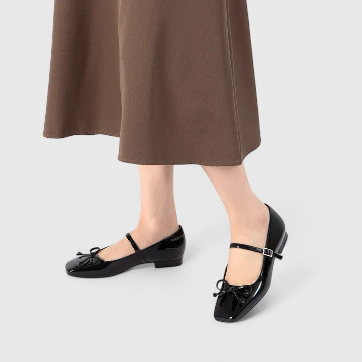 Arabella | Bow Detail Mary Jane Orthopedic Flats for Women