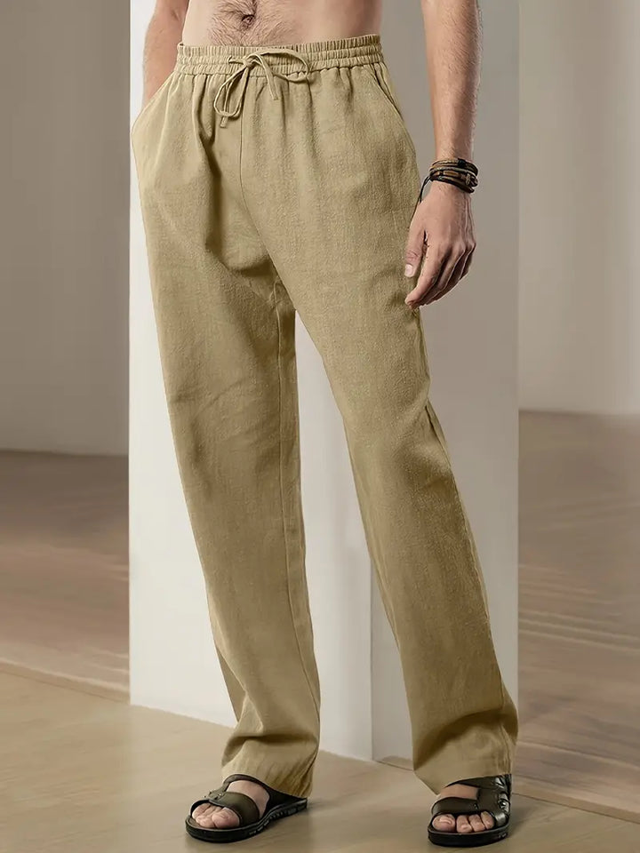 Matteo | Men's Straight Leg Linen Pants