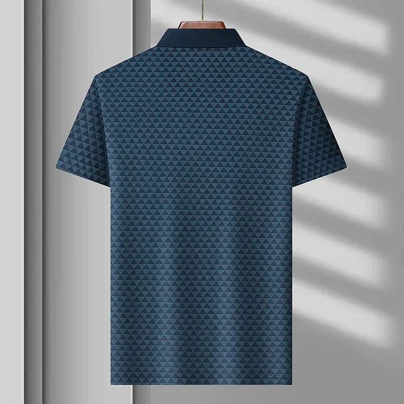 Felix | Men's Geometric Print Short Sleeve Polo