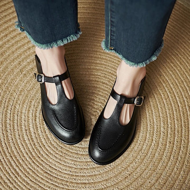Clara | Women's Orthopedic T-Strap Mary Jane Flats