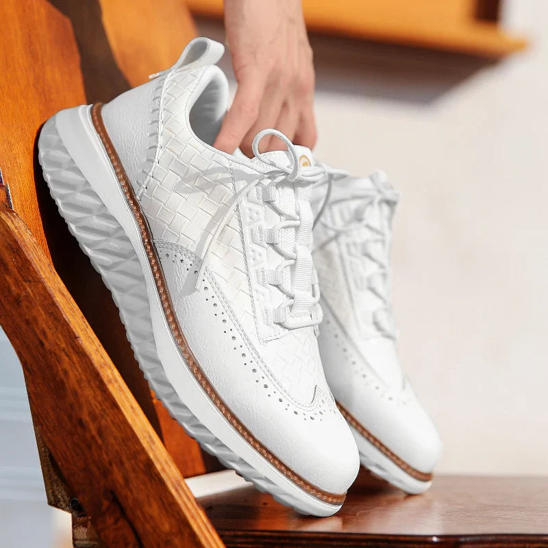 Zion | Textured Casual Oxford Sneakers