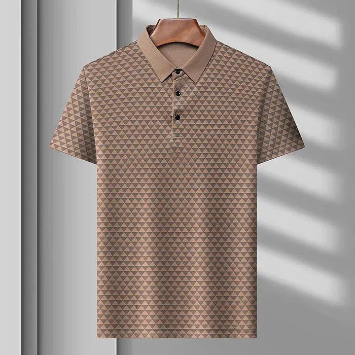 Felix | Men's Geometric Print Short Sleeve Polo