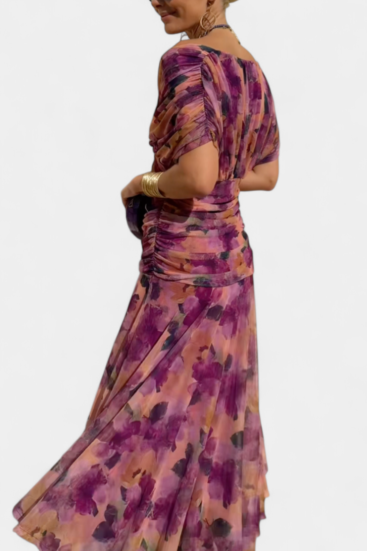 Amara | Elegant Off-Shoulder Wedding Guest Dress