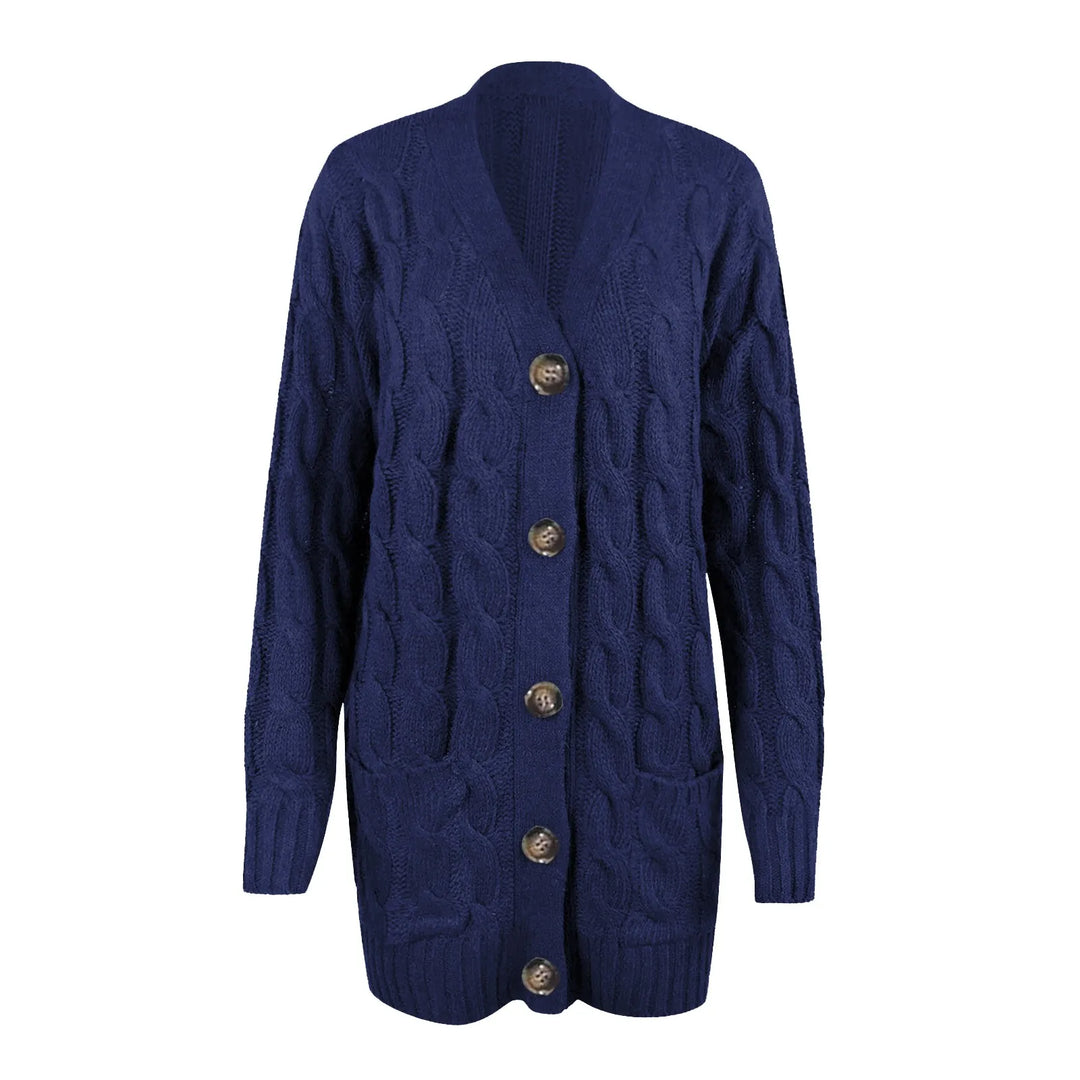 Harbour | Cable Twist Knit Button-Down Women's Cardigan