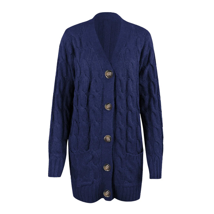 Harbour | Cable Twist Knit Button-Down Women's Cardigan
