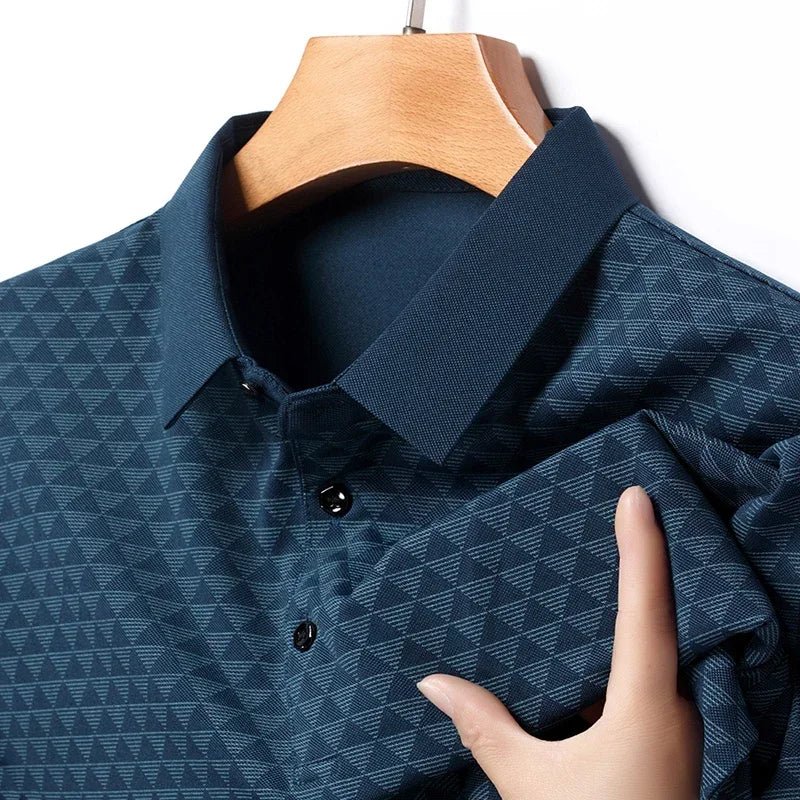Felix | Men's Geometric Print Short Sleeve Polo