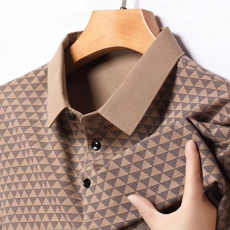 Felix | Men's Geometric Print Short Sleeve Polo