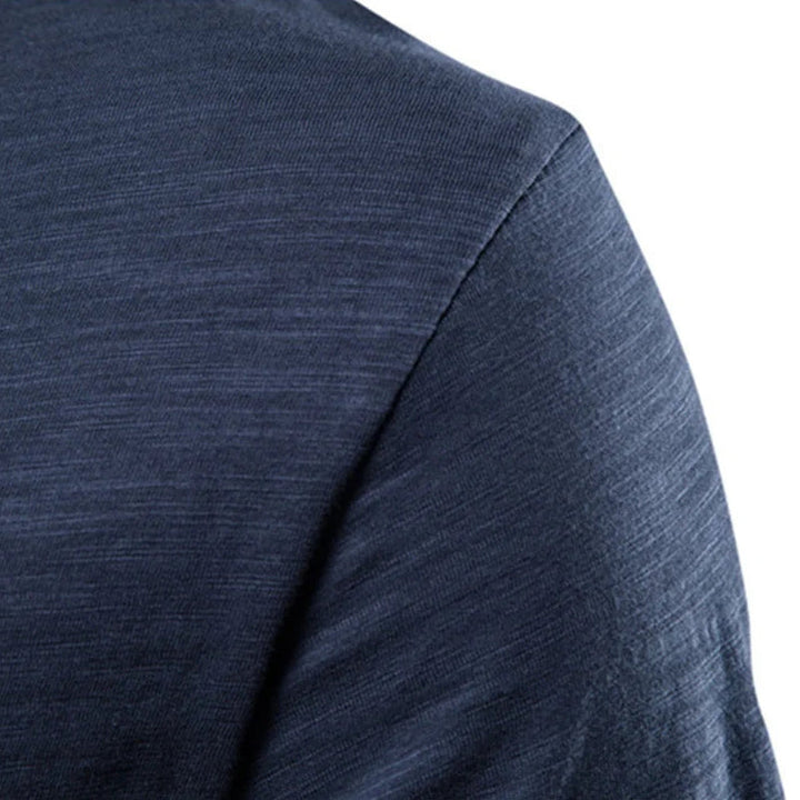 Riviera | Slim Fit Raw Edge Scoop Neck Plain Mens T Shirt